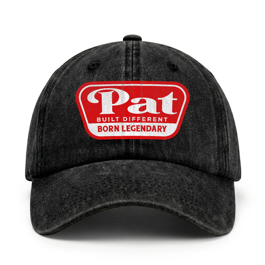 Built Different Born Legendary Red Logo Washed Cap PAT 13K1 C63PF