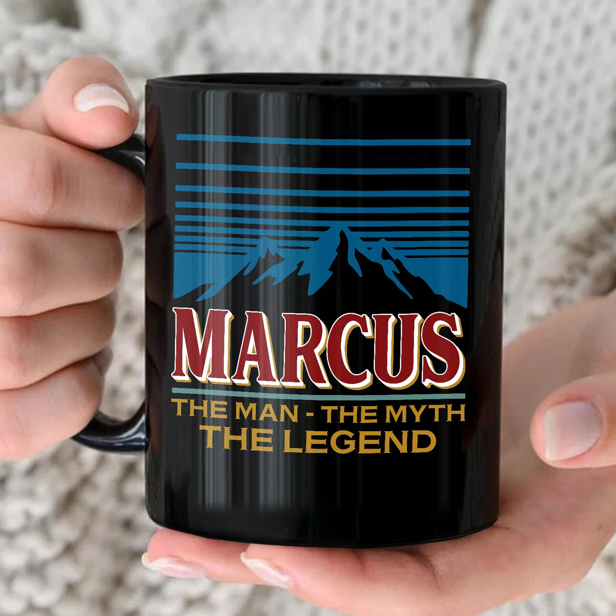 The Man The Myth The Legend Mountain Mug MARCUS 13K1 MG04