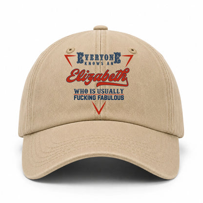 Everyone Knows A Your Name Who Is Usually Fucking Fabulous Washed Cap ELIZABETH 13K1 C53PF