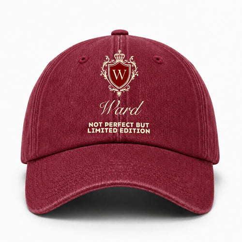 Not Perfect But Limited Edition Burgundy Washed Cap WARD 13K1 C161PF