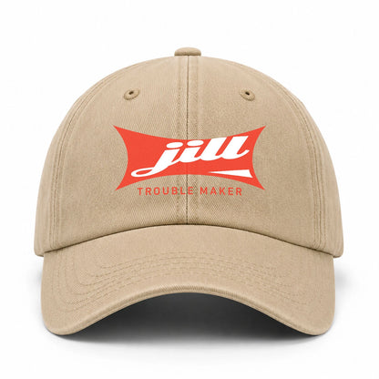 Trouble Maker Red Logo Washed Cap JILL 13K1 C78PF