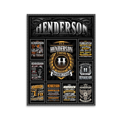 HENDERSON Personalized Sponge Floor Mat – Custom Printed Home Decor 13K1-AR2