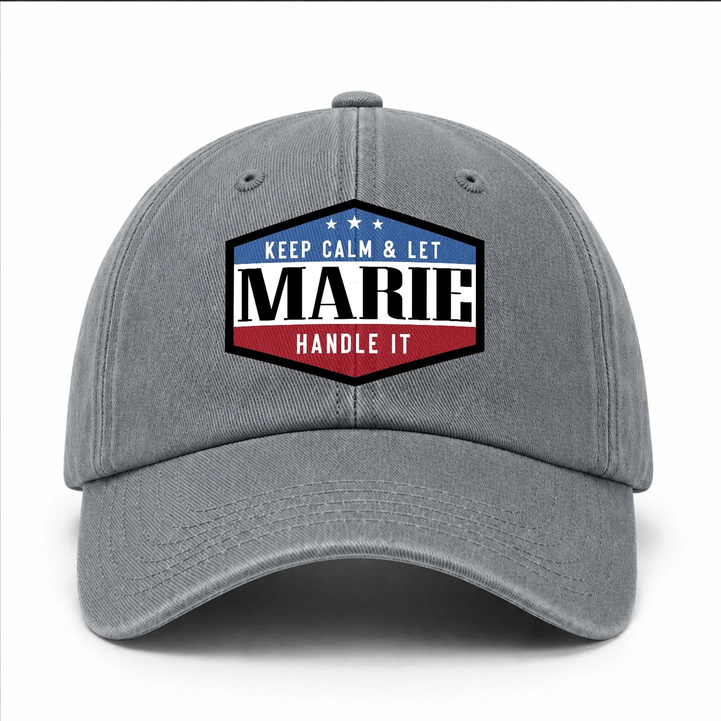 Keep Calm & Let Your Name Handle It Washed Cap MARIE 13K1 C87PF