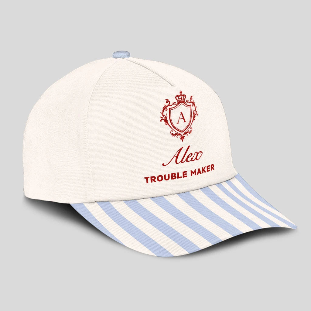 Trouble Maker Stripped Blue Beach Cap ALEX 13K1 C74PF