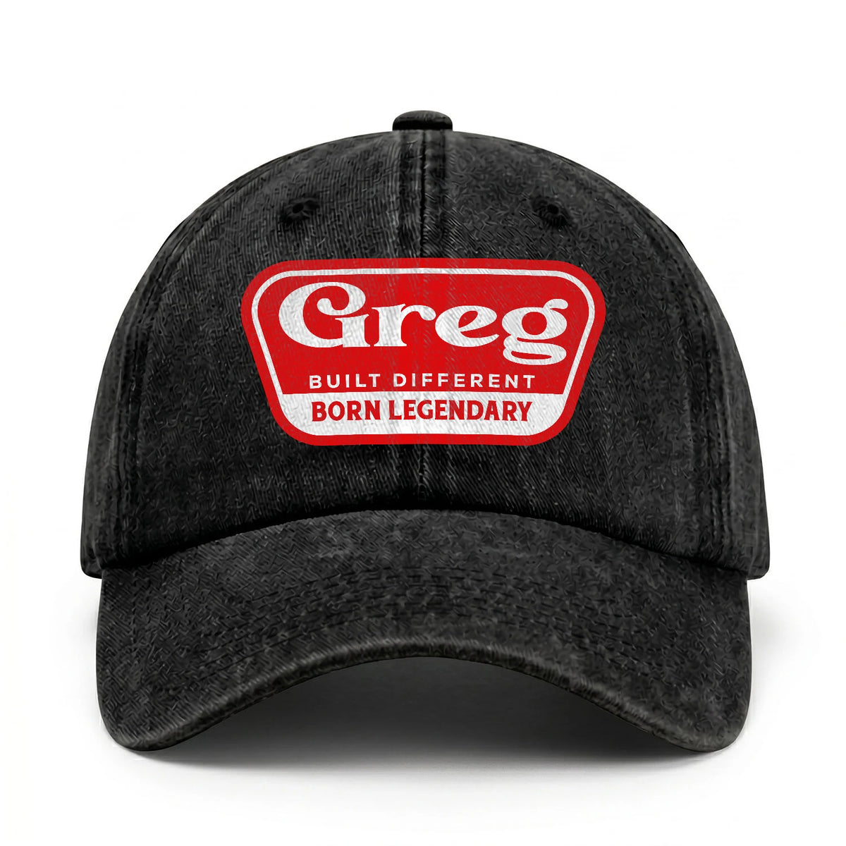 Built Different Born Legendary Red Logo Washed Cap GREG 13K1 C63PF