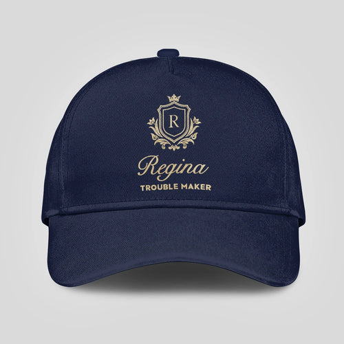 Trouble Maker Golden Logo Navy Cap REGINA 13K1 C155PF