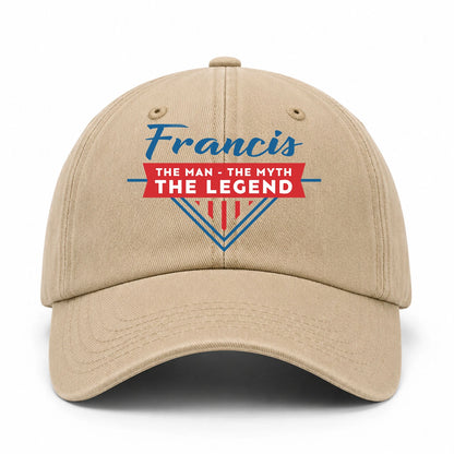 The Man The Myth The Legend Logo Washed Cap FRANCIS 13K1 C37PF