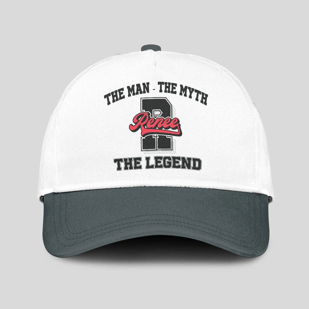 The Man The Myth The Legend Custom Initial Letter And Name Cap RENEE 13K1 C38PF