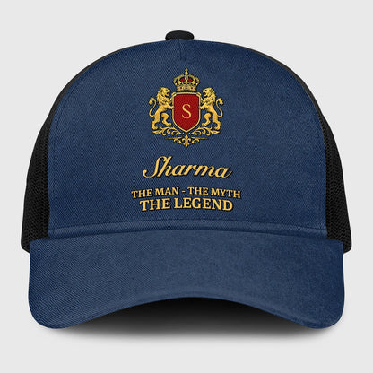The Man The Myth The Legend Royal Blue Mesh Cap SHARMA 13K1 C187PF