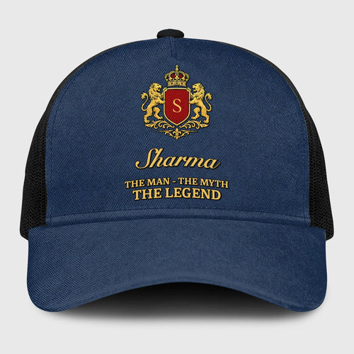 The Man The Myth The Legend Royal Blue Mesh Cap SHARMA 13K1 C187PF