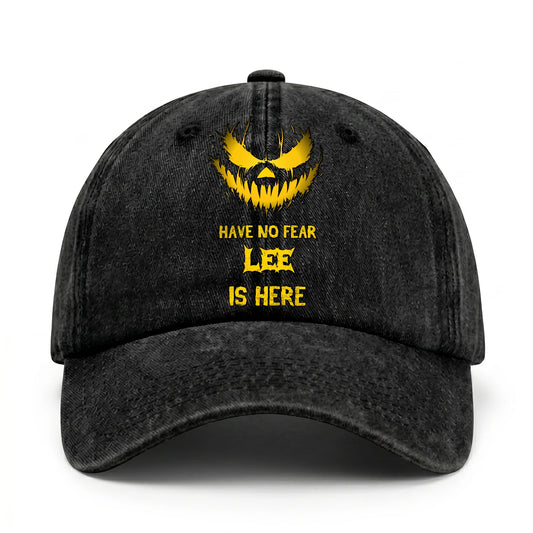 Have No Fear Your Name Is Here Jack O' Lantern Washed Cap LEE 13K1 C135PF