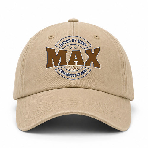 Hated By Many Confronted By None Washed Cap MAX 13K1 C36PF
