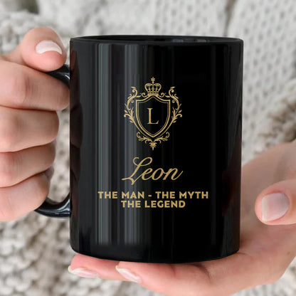 The Man The Myth The Legend Blue Crest Mug LEON 13K1 MG02