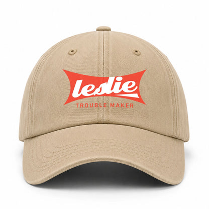 Trouble Maker Red Logo Washed Cap LESLIE 13K1 C78PF