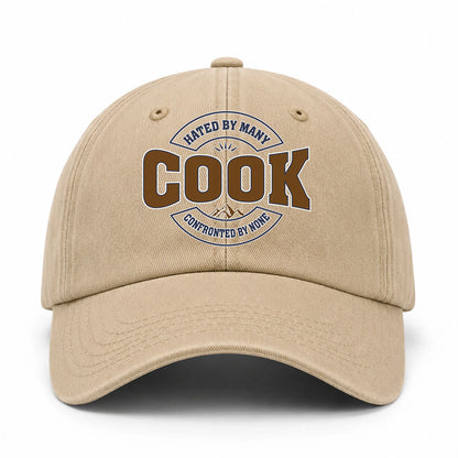 Hated By Many Confronted By None Washed Cap COOK 13K1 C36PF