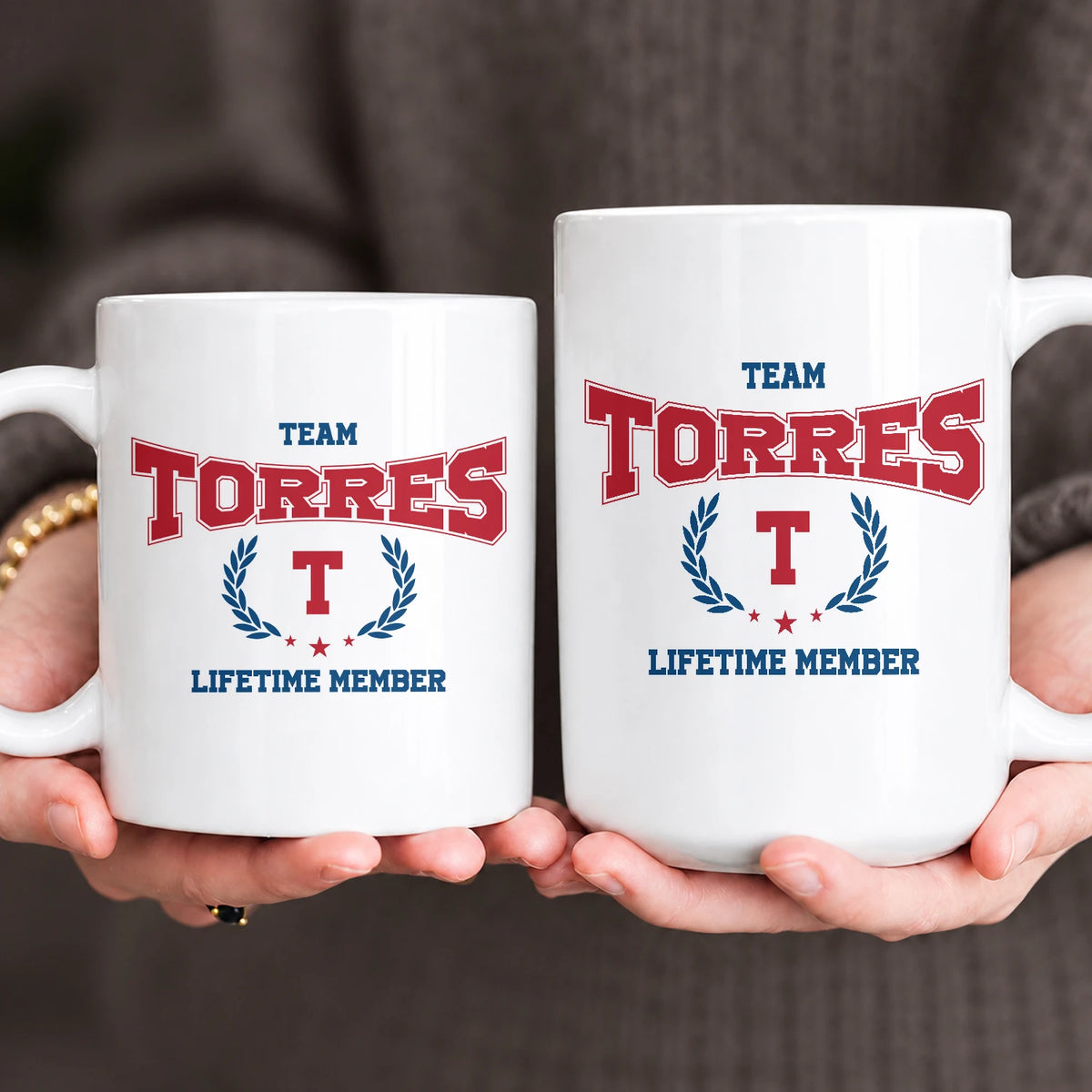 Team Your Name Lifetime Member Sporty Mug TORRES 13K1 MG09