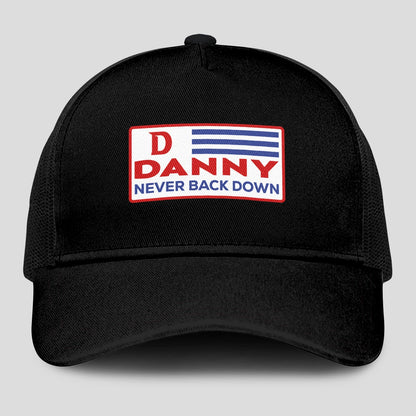 Never Back Down Vintage America Black Mesh Cap DANNY 13K1 C207PF