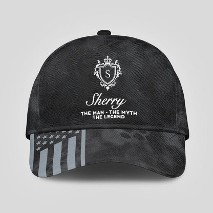 The Man The Myth The Legend America Black Camo Cap SHERRY 13K1 C173PF