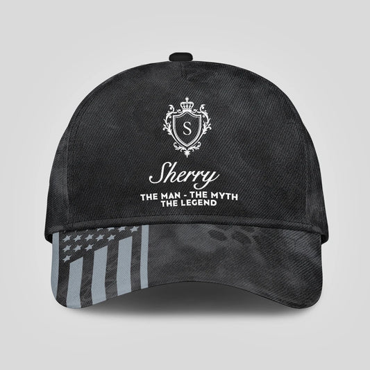 The Man The Myth The Legend America Black Camo Cap SHERRY 13K1 C173PF