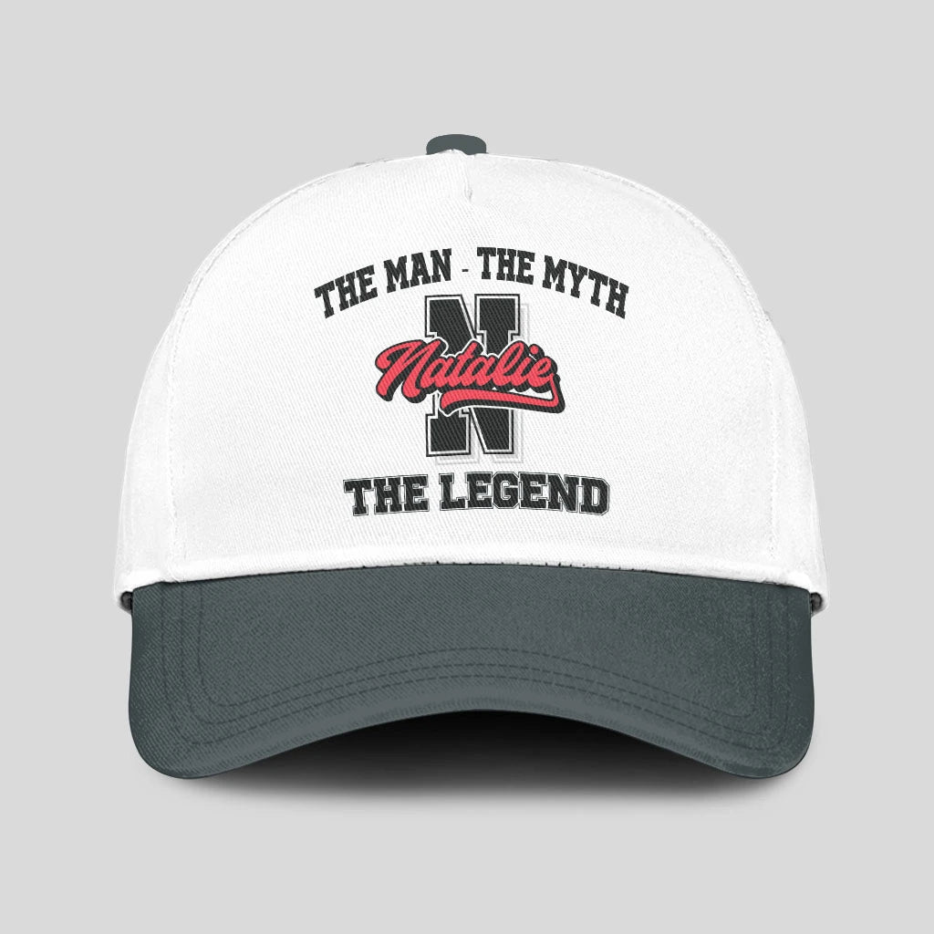 The Man The Myth The Legend Custom Initial Letter And Name Cap NATALIE 13K1 C38PF