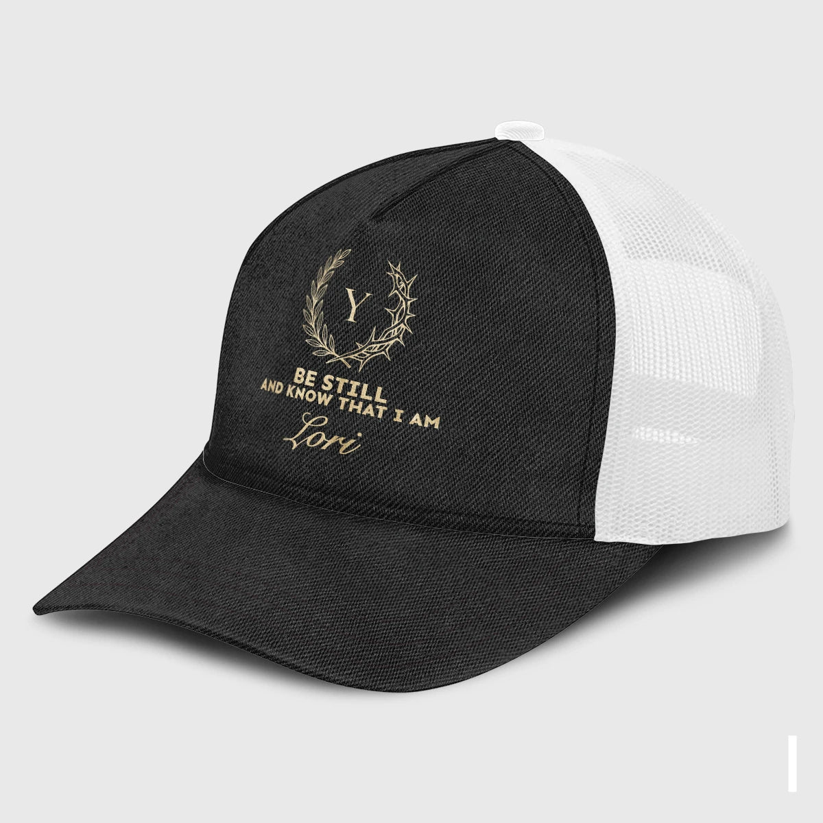 Be Still And Know That I Am Name Black Mesh Cap LORI 13K1 C202PF