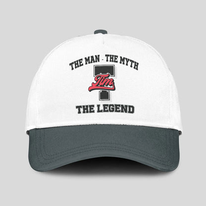 The Man The Myth The Legend Custom Initial Letter And Name Cap TIM 13K1 C38PF