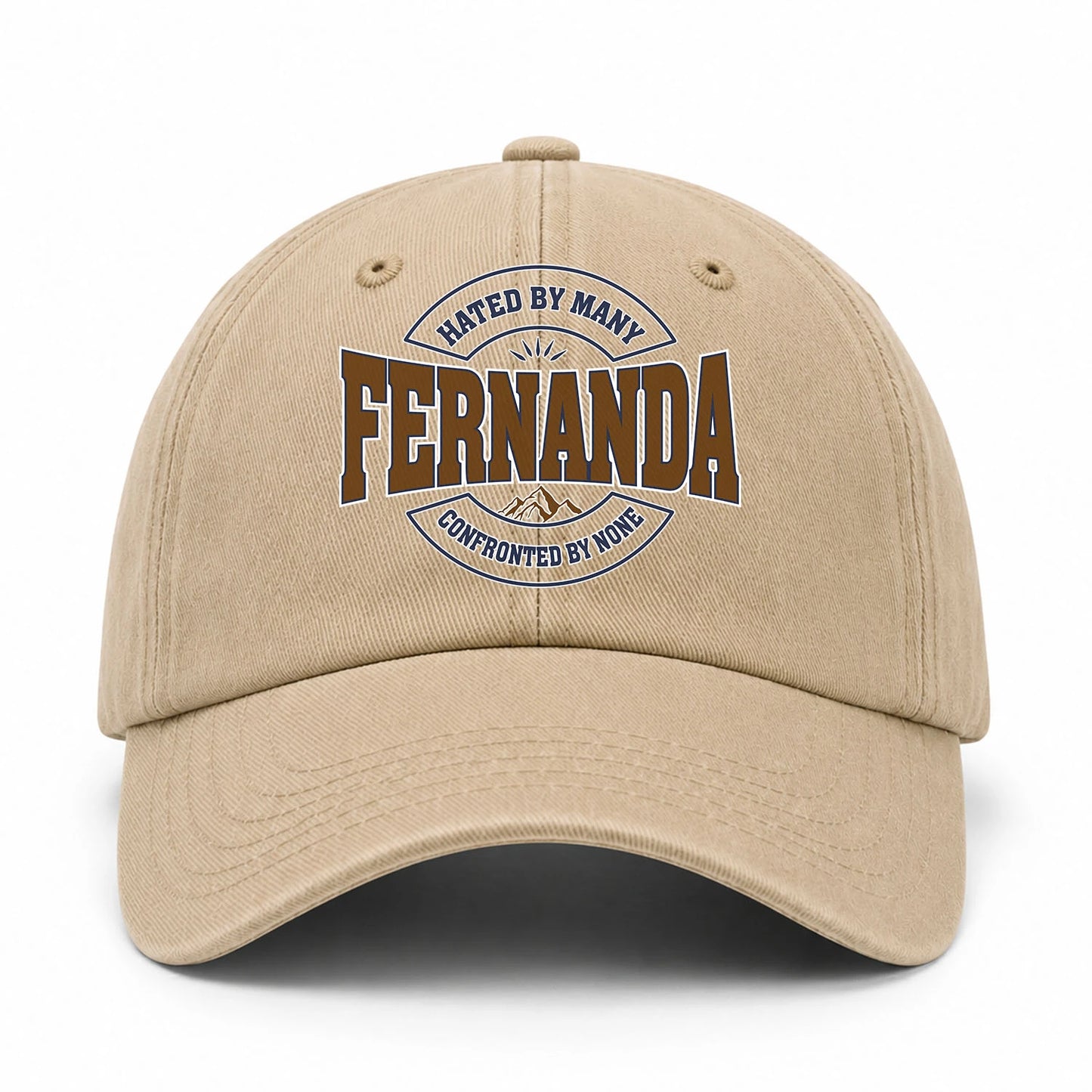 Hated By Many Confronted By None Washed Cap FERNANDA 13K1 C36PF