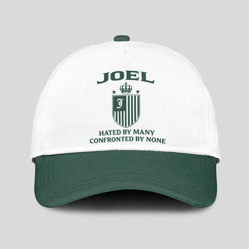 Hated By Many Confronted By None Luxury Logo Cap JOEL 13K1 C41PF