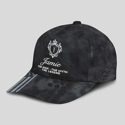The Man The Myth The Legend America Black Camo Cap JAMIE 13K1 C173PF
