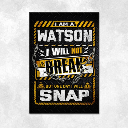WATSON Motivational Rug – Black & Yellow Quote Carpet for Living Room 13K1-AR1