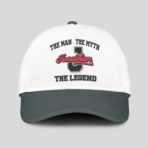 The Man The Myth The Legend Custom Initial Letter And Name Cap JONATHAN 13K1 C38PF