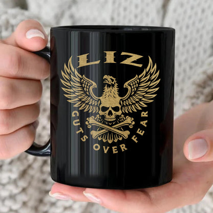 Guts Over Fear Eagle And Skull Mug LIZ 13K1 MG28