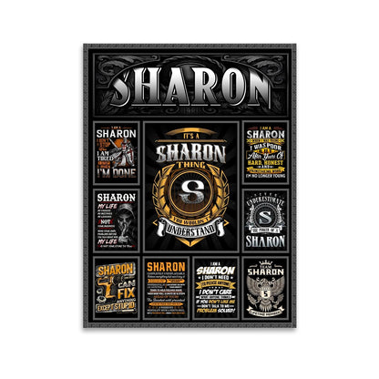 SHARON Personalized Sponge Floor Mat – Custom Printed Home Decor 13K1-AR2