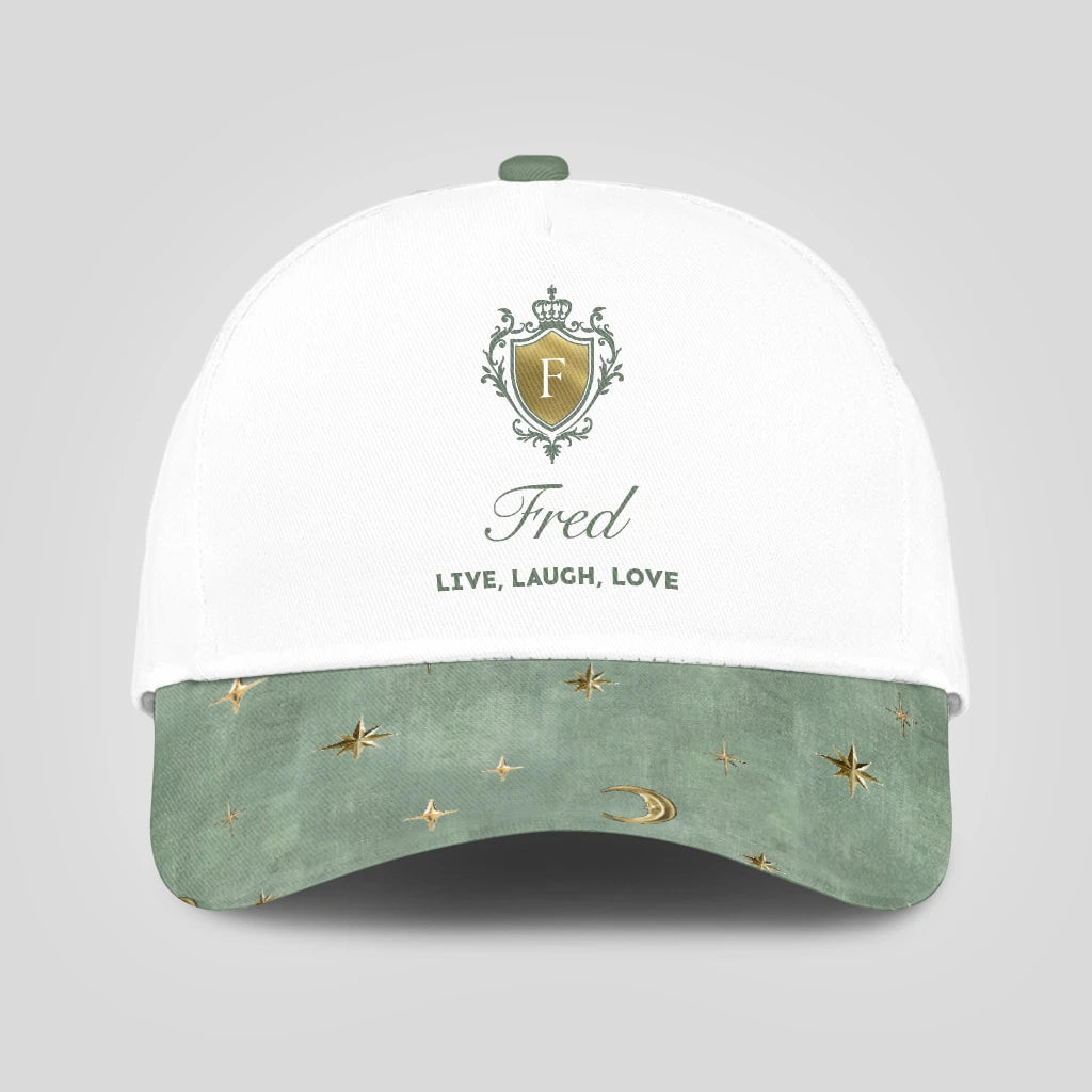 Live Laugh Love Stars And Moon Green Cap FRED 13K1 C124PF
