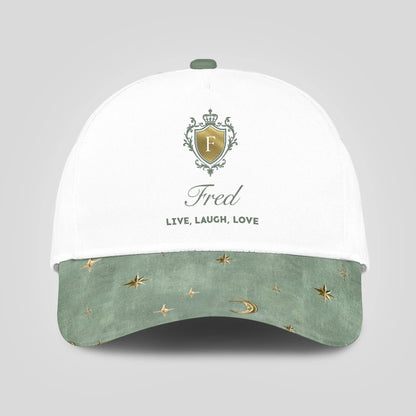 Live Laugh Love Stars And Moon Green Cap FRED 13K1 C124PF