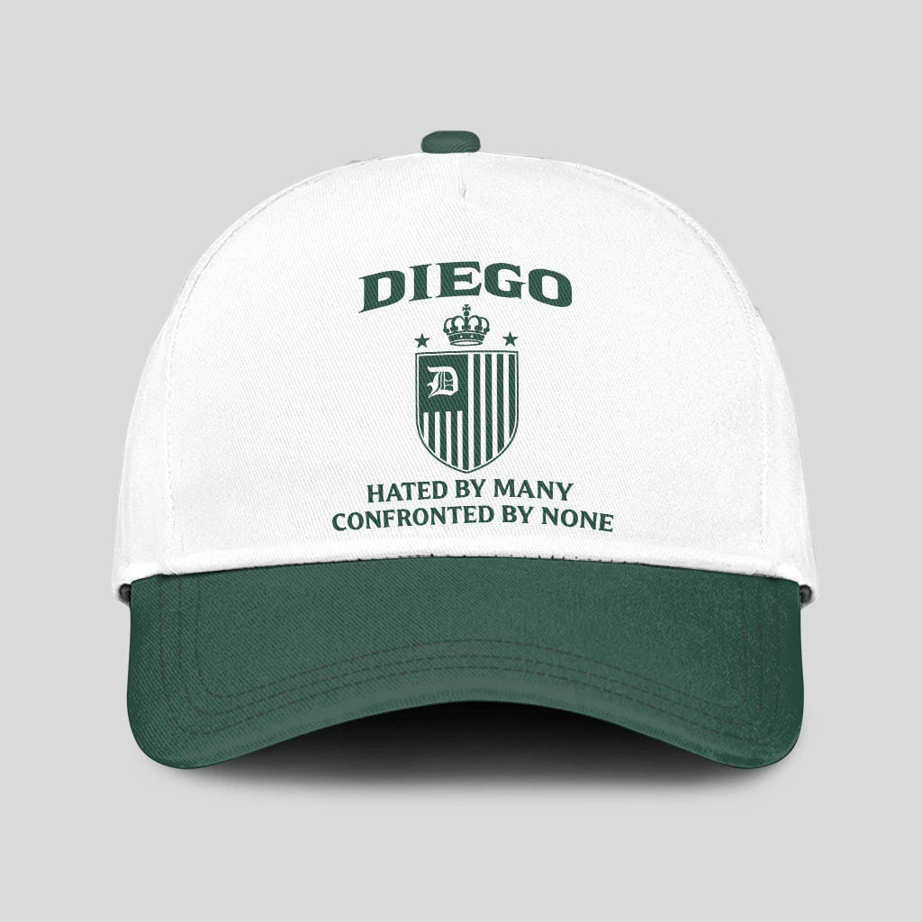 Hated By Many Confronted By None Luxury Logo Cap DIEGO 13K1 C41PF