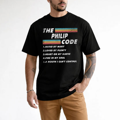 PHILIP 13K1-561 The Name Code Vintage Graphic