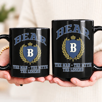 The Man The Myth The Legend Blue And Yellow Logo Mug BEAR 13K1 MG24