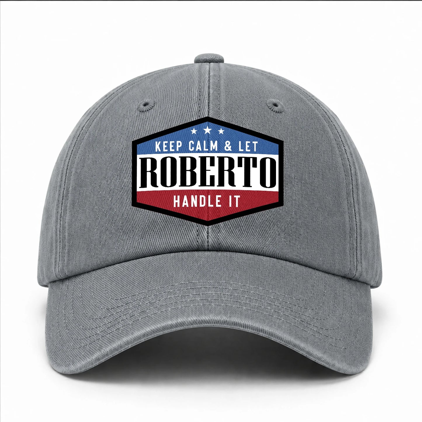 Keep Calm & Let Your Name Handle It Washed Cap ROBERTO 13K1 C87PF