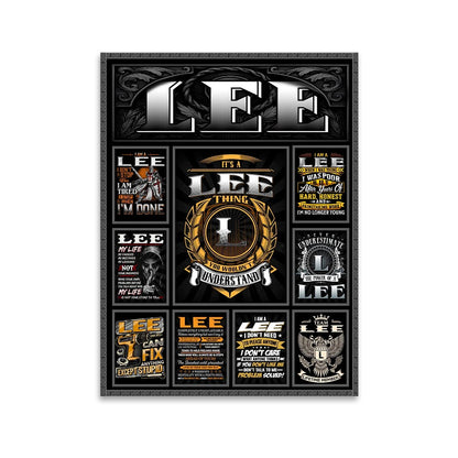 LEE Personalized Sponge Floor Mat – Custom Printed Home Decor 13K1-AR2