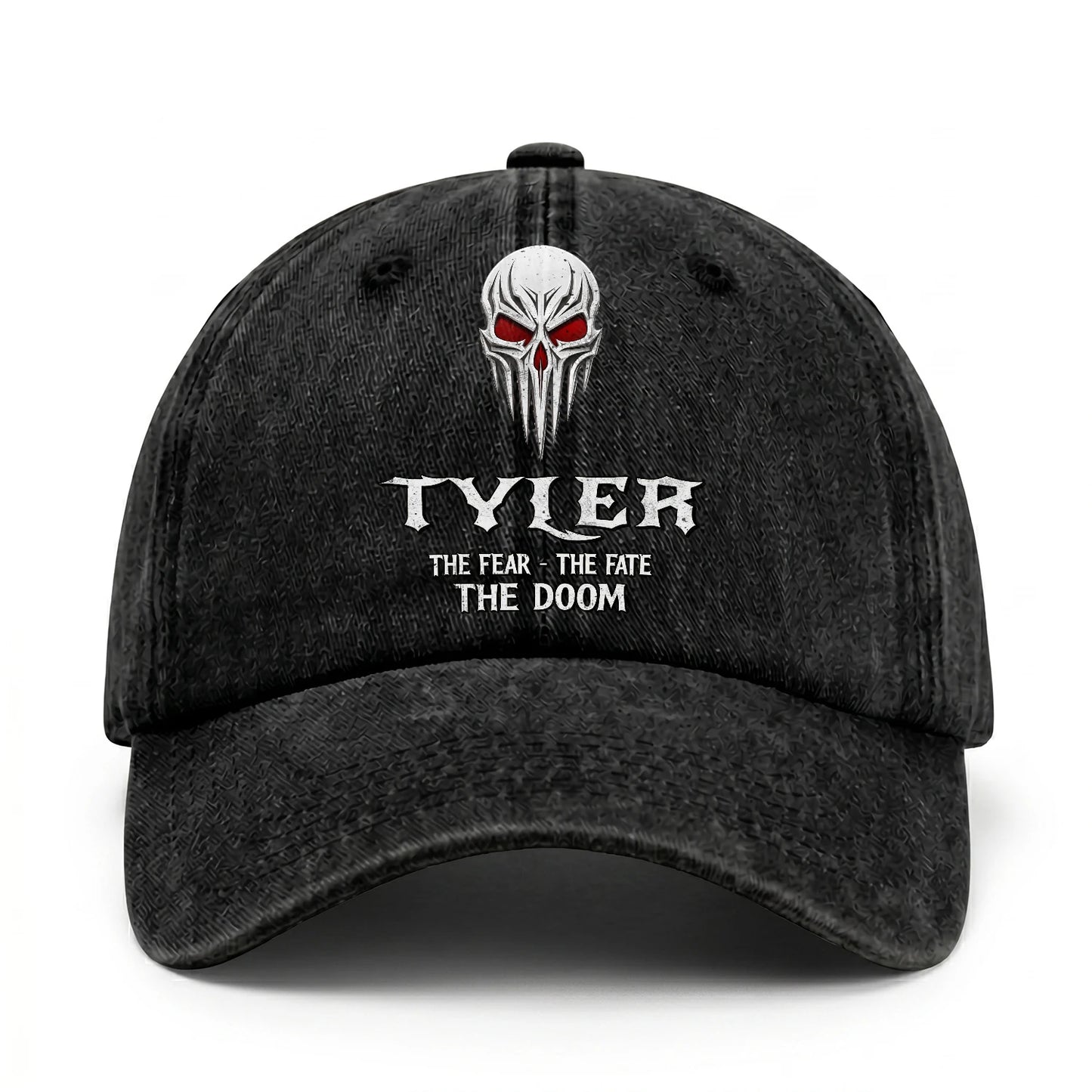 Your Name The Fear The Fate The Doom Skull Washed Cap TYLER 13K1 C98PF