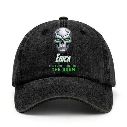 The Fear The Fate The Doom Skull Washed Cap ERICA 13K1 C99PF