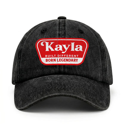Built Different Born Legendary Red Logo Washed Cap KAYLA 13K1 C63PF