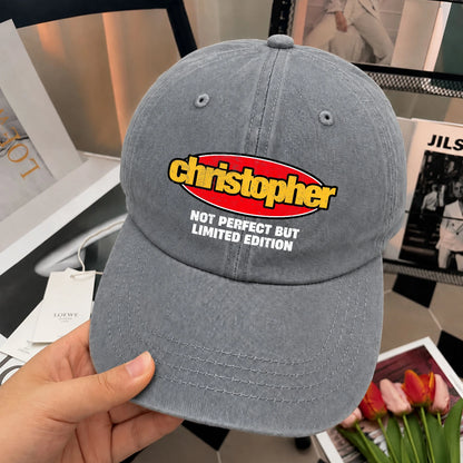 Your Name Not Perfect But Limited Edition Red Logo Washed Cap CHRISTOPHER 13K1 C84PF