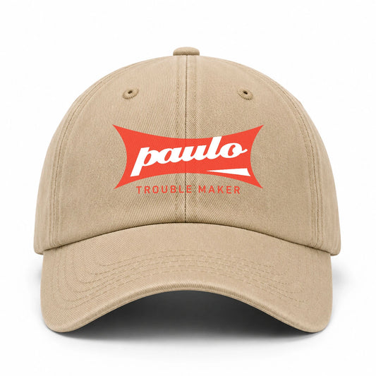 Trouble Maker Red Logo Washed Cap PAULO 13K1 C78PF