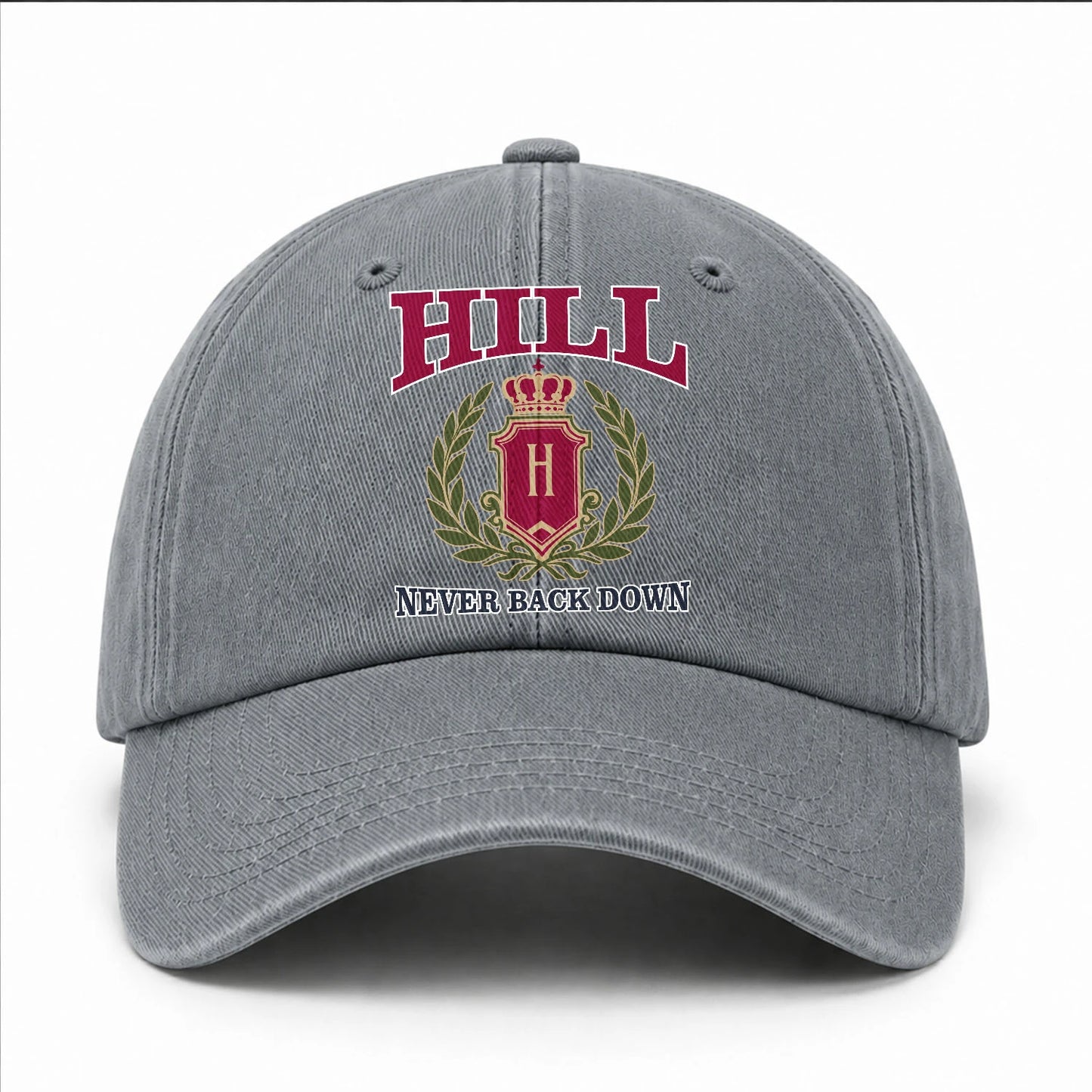 Your Name Never Back Down Royal Washed Cap HILL 13K1 C77PF