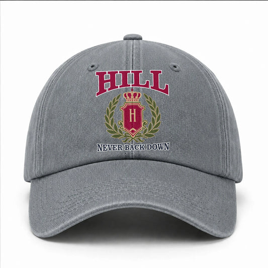 Your Name Never Back Down Royal Washed Cap HILL 13K1 C77PF