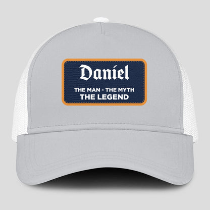 The Man The Myth The Legend Gray Mesh Cap DANIEL 13K1 C204PF