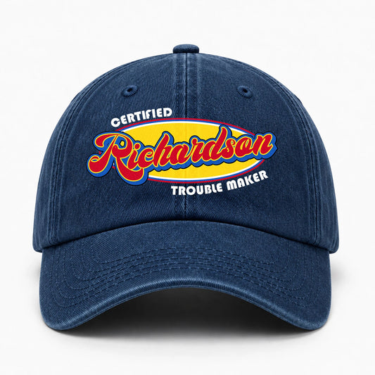Certified Your Name Trouble Maker Washed Cap RICHARDSON 13K1 C73PF