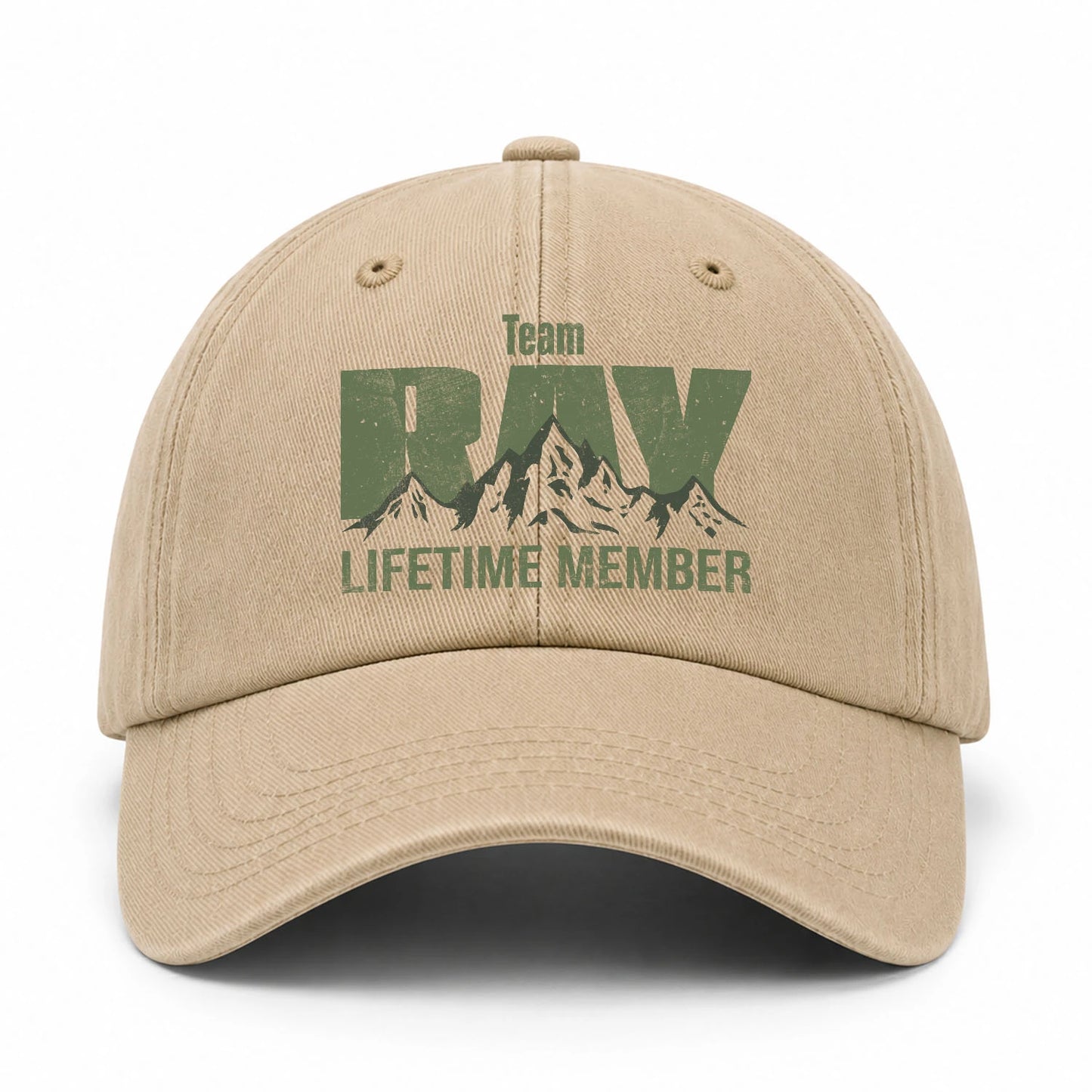 Team Your Name Lifetime Member Mountain Cap RAY 13K1 C58PF